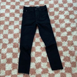 Skinny Raw Hem Jeans